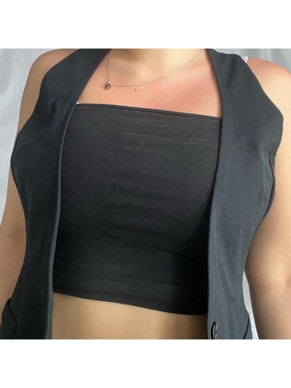 Xhilaration Racerback Vest with Buttons